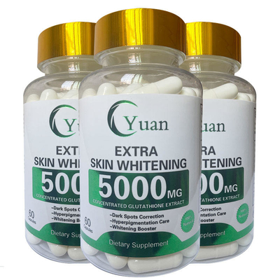5000MG 3X एक्स्ट्रा व्हाइटनिंग पर्ल पाउडर OEM ग्लूटामैक्स ग्लूटाथियोन स्किन व्हाइटनिंग गोलियां