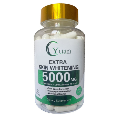 5000MG 3X एक्स्ट्रा व्हाइटनिंग पर्ल पाउडर OEM ग्लूटामैक्स ग्लूटाथियोन स्किन व्हाइटनिंग गोलियां